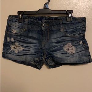 Women blue jean shorts size 9